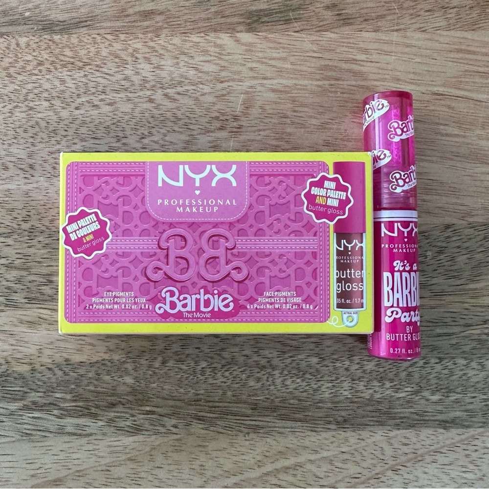 🚨 HOST PICK 🆕 NYX x Barbie On The Go Eye Palette & Barbie Butter Lip Gloss